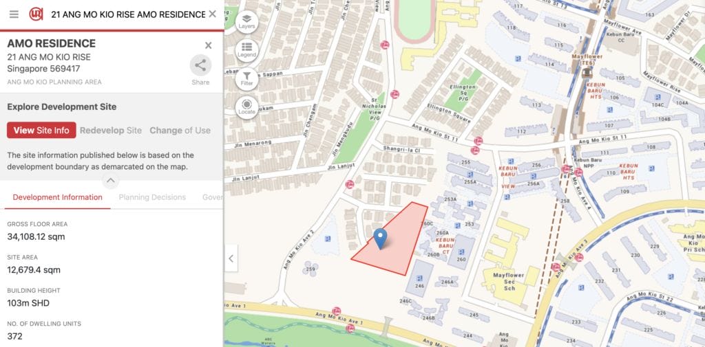 Amo Residence Ura Land Space Map