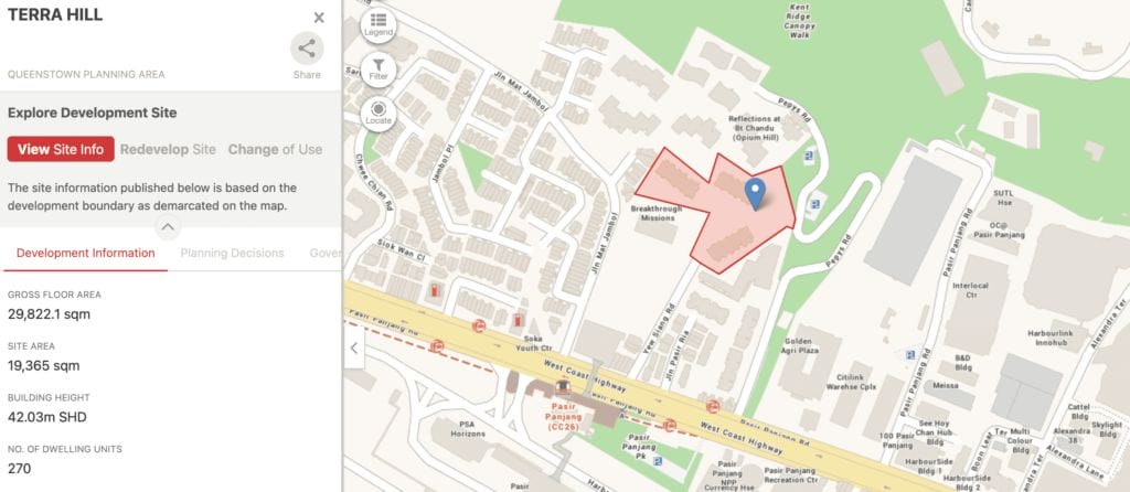 Terra Hill URA Land Space Map